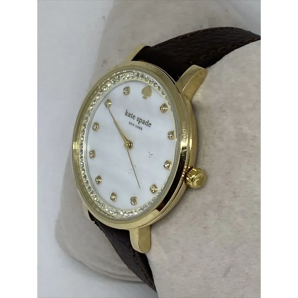 Kate Spade New York Monterey 0821 Women's Brown Leather Analog Dial Watch WFH130